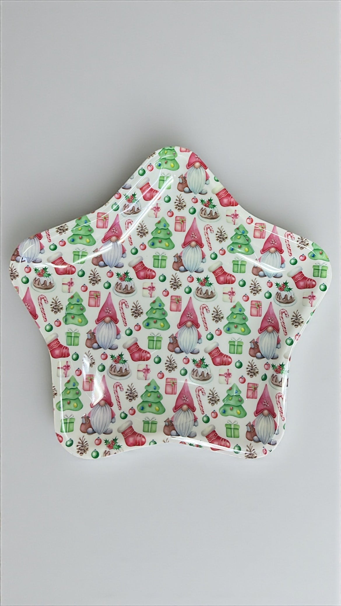 Plato navideño forma de estrella 35cm (S4398)