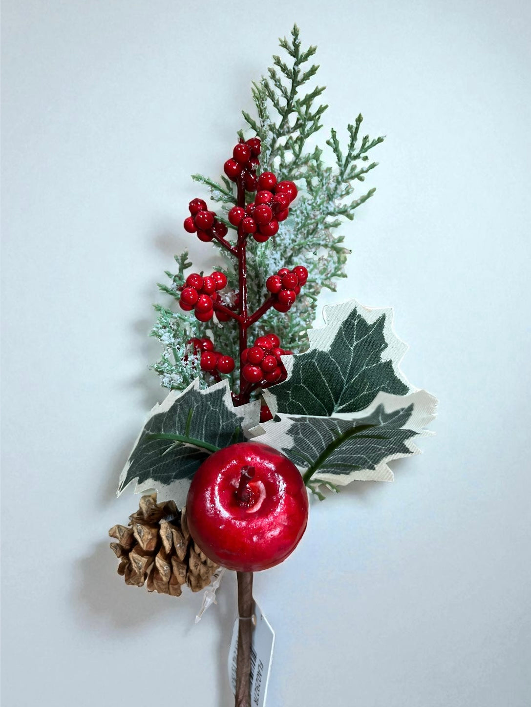 Pin berry con fruto grande y piña 20cm (FLA02927R) 454