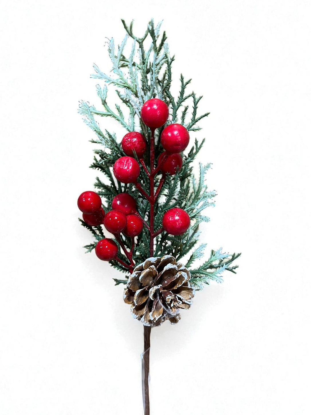 Pin berry nevado con piña 20cm (FLA02994R) 456