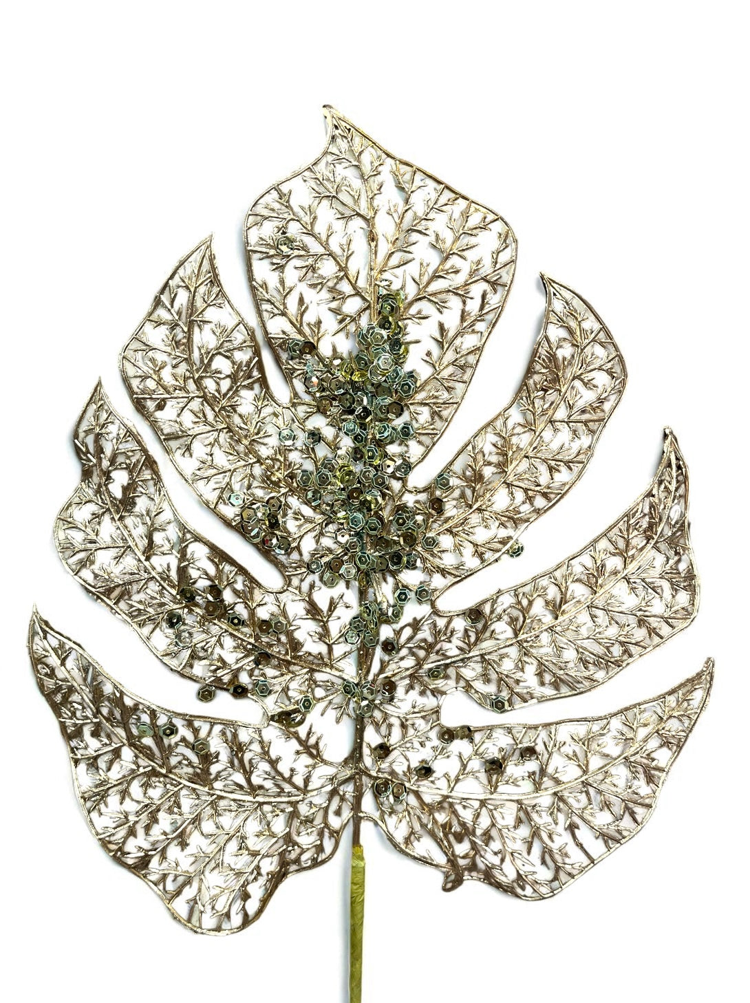 Hoja artificial dorada 30cm (FLR00953G) 405