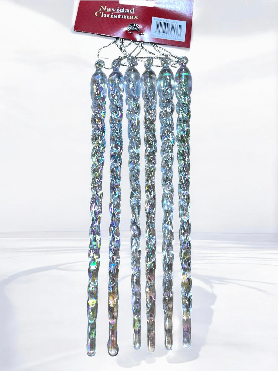 Set de 6 carámbanos 21cm (MLI0422)