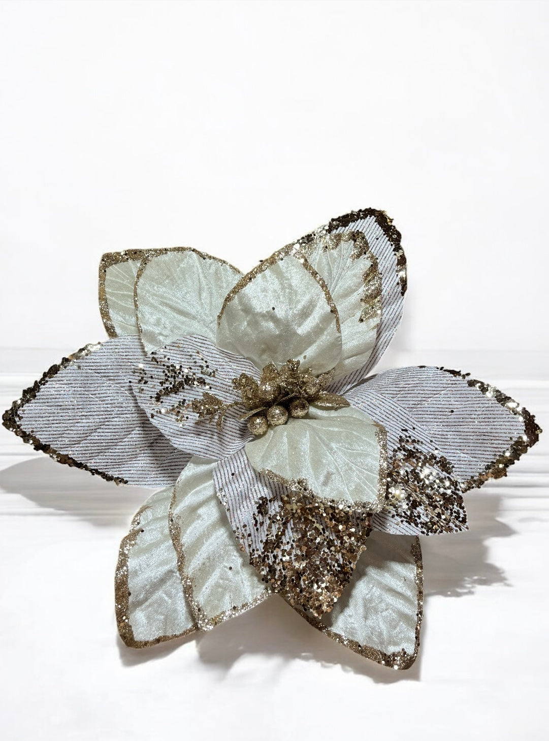 Flor artificial de 15 pétalos color crema 50cm (FLX001274CR) 466