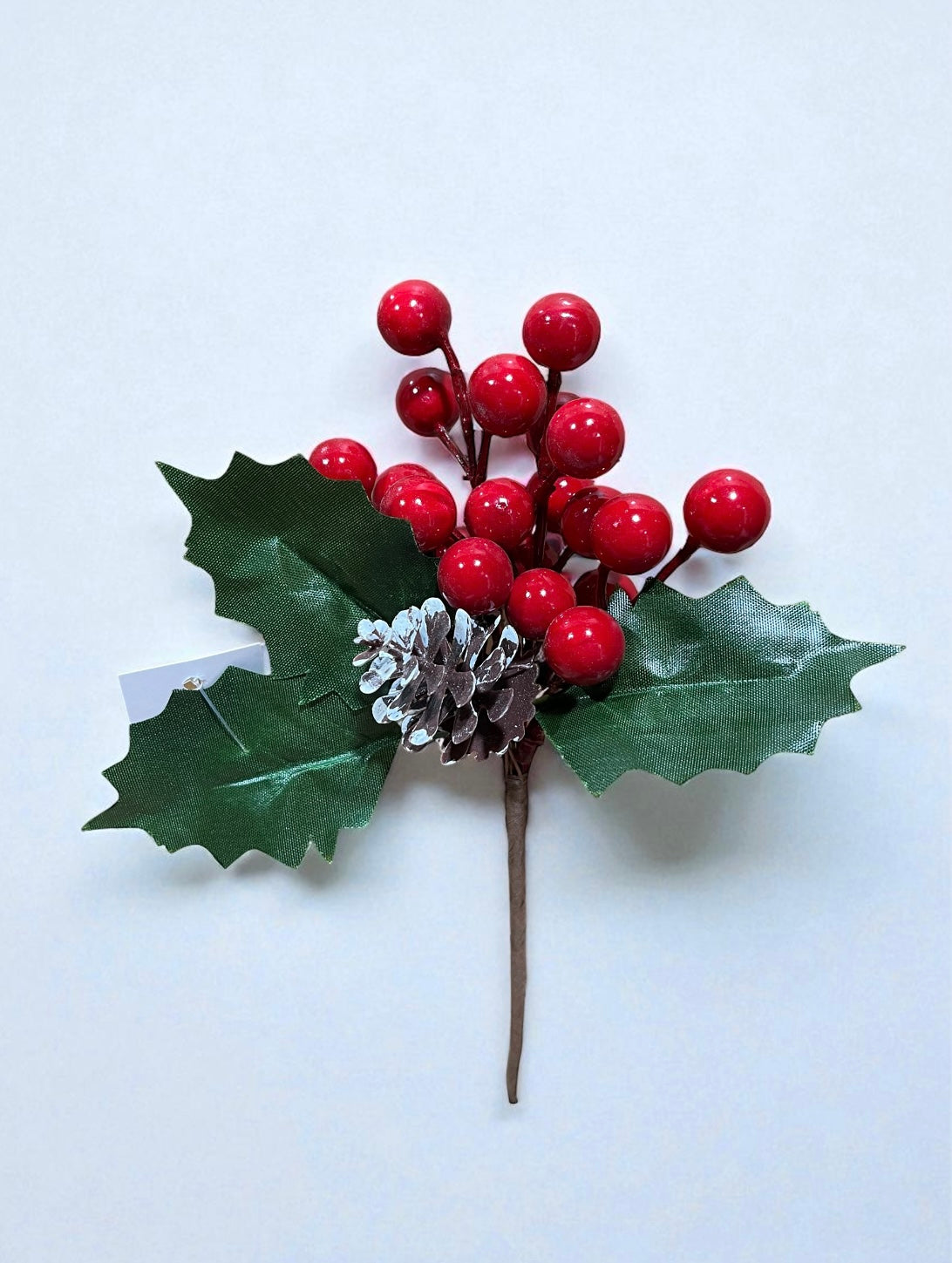 Pin berry con hojas y piña 13cm (FLA02996R) 457