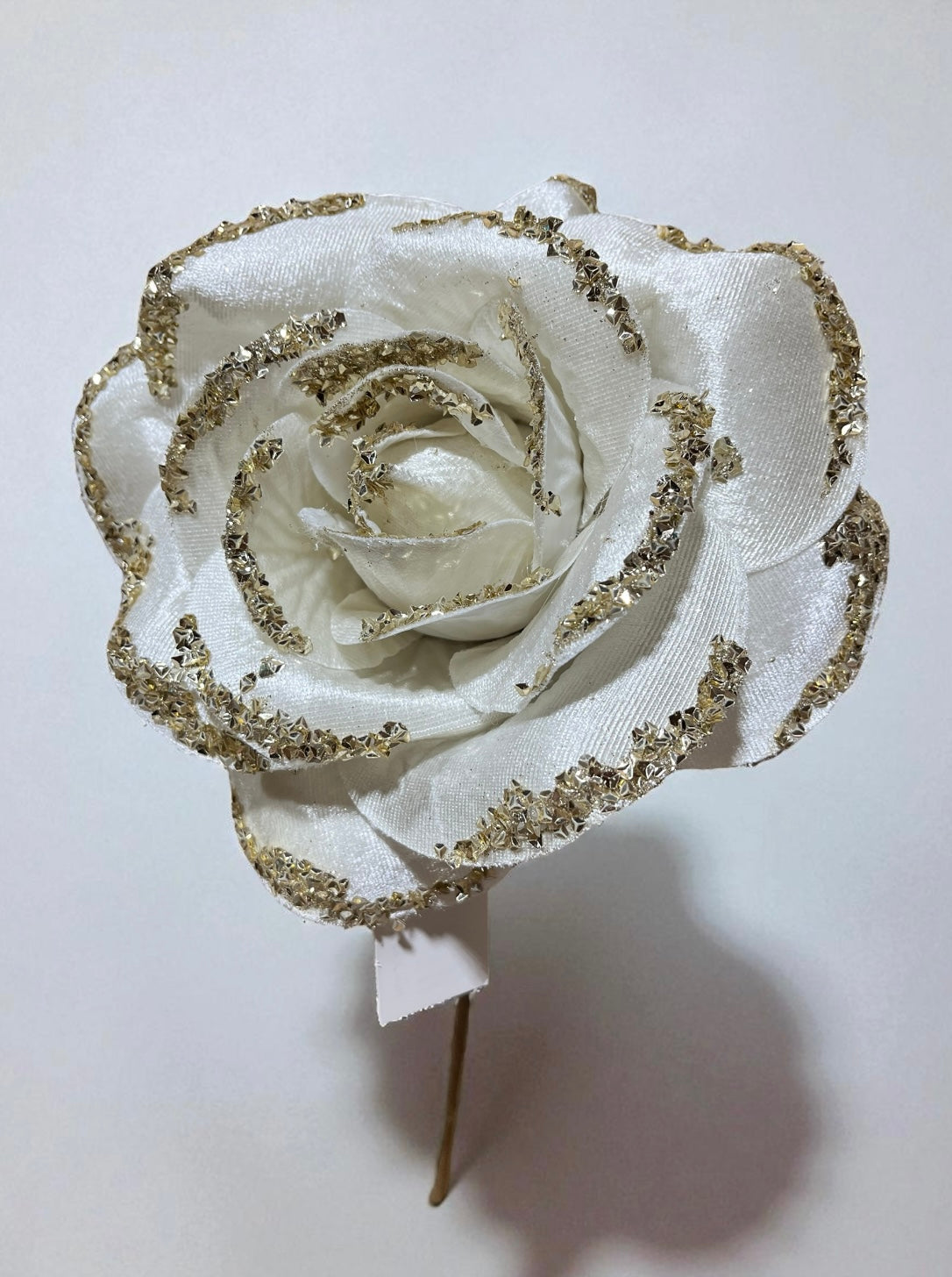 Rosa artificial color crema 24cm (FHY0082CrCH) 487