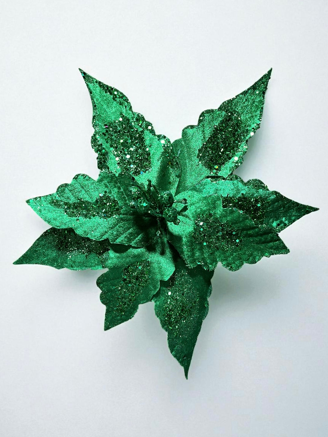 Flor artificial con 8 pétalos verde 35cm (FLM00096EDK) 518