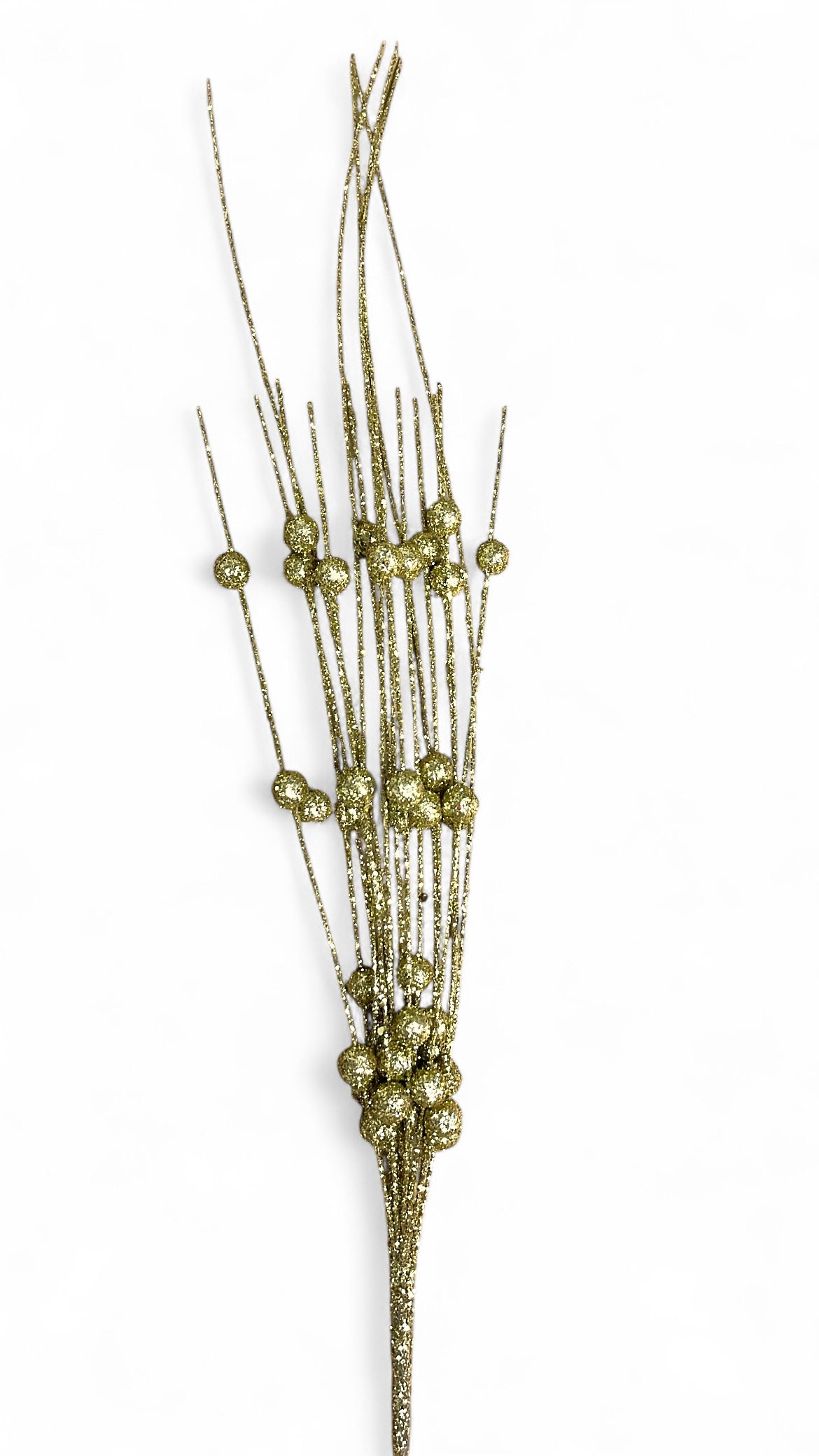 Espiga navideña con bolas escarchadas 30cm (K2567)