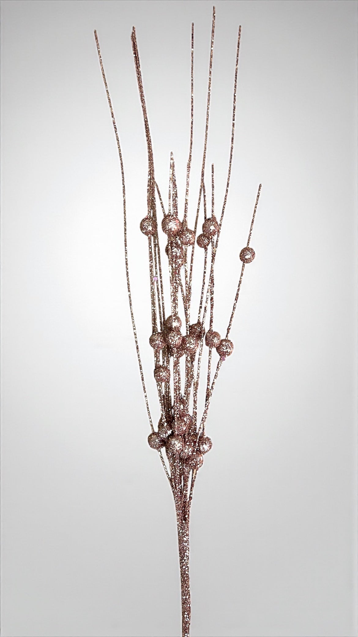 Espiga navideña con bolas escarchadas 30cm (K2567)