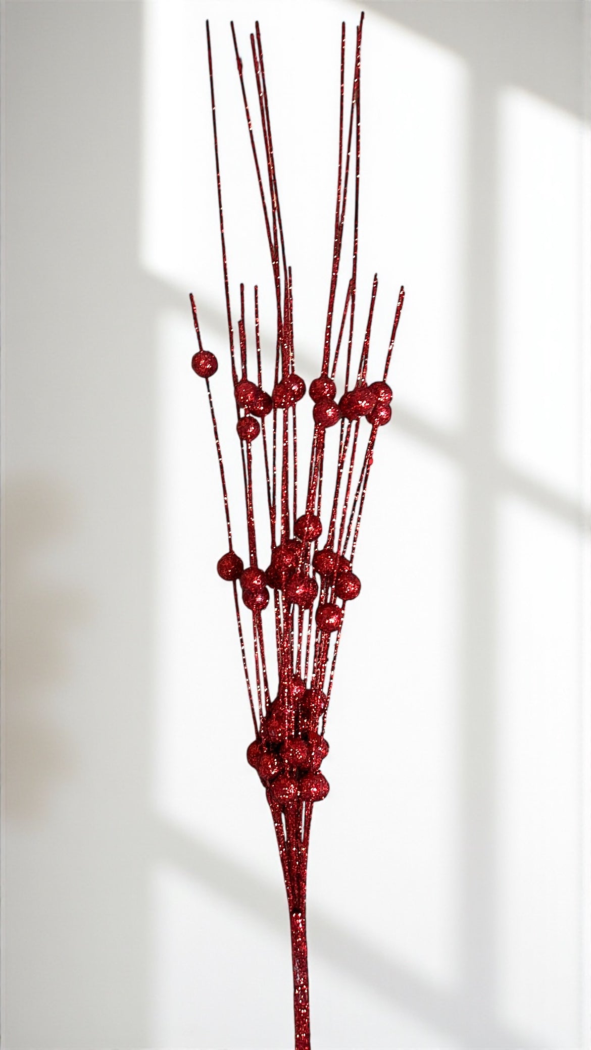 Espiga navideña con bolas escarchadas 30cm (K2567)