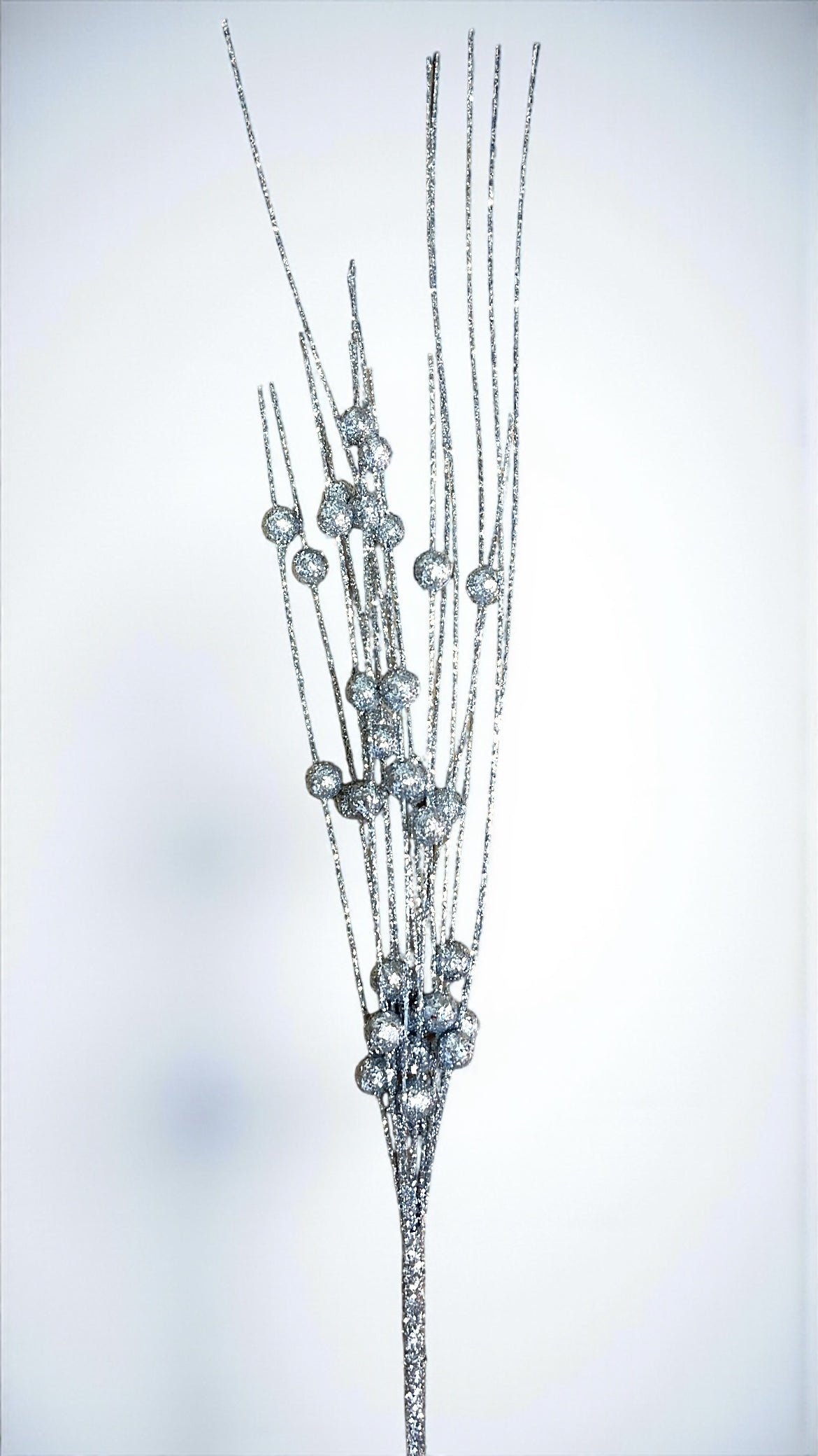 Espiga navideña con bolas escarchadas 30cm (K2567)