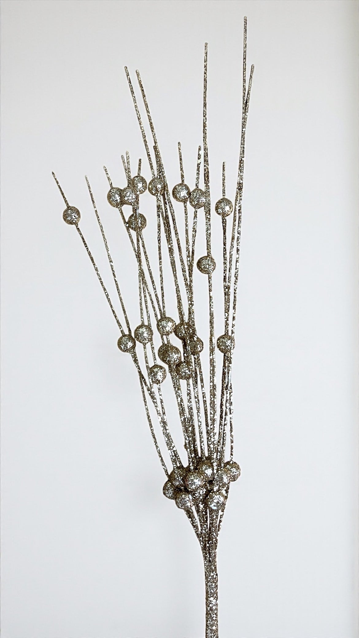 Espiga navideña con bolas escarchadas 30cm (K2567)