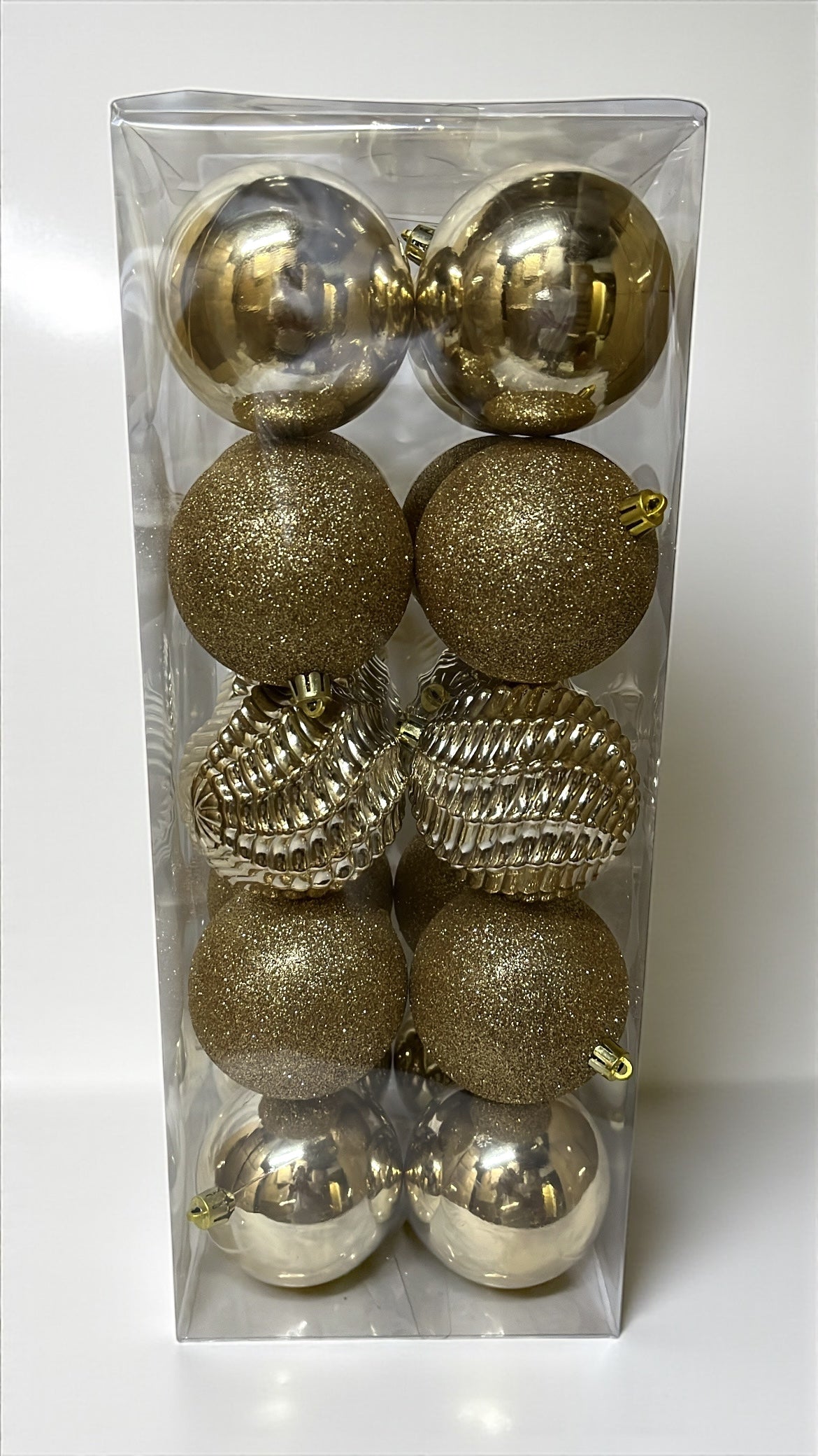 Paquete de 20 bolas navideñas champaña 8cm (BHK01226CH)
