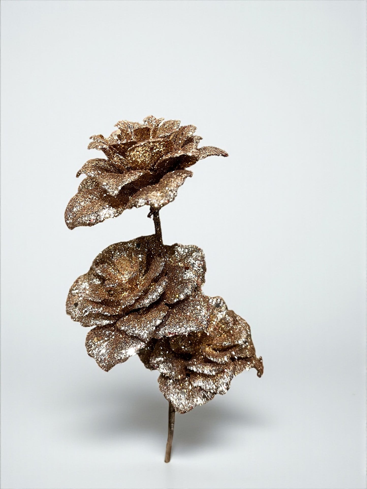 Pin artificial de hojas bronce claro 17cm (DTI00409Lco) 569