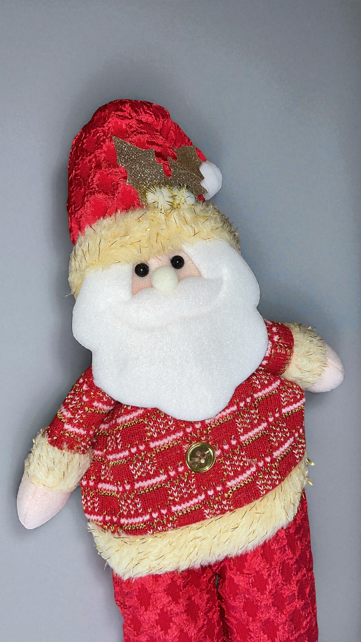 Muñeco navideño de peluche rojo 50cm (HG25-1501)