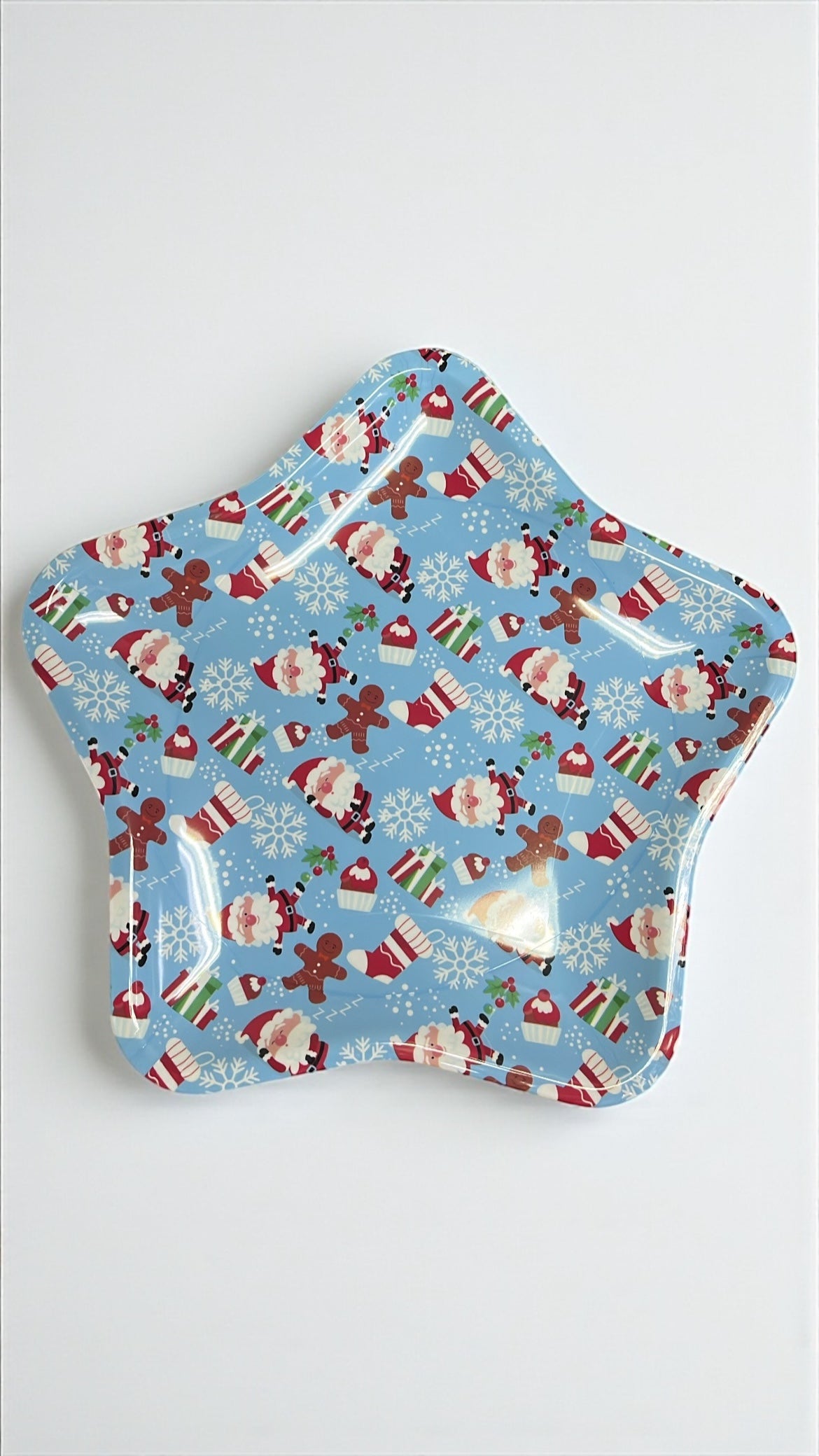 Plato navideño forma de estrella 35cm (S4398)