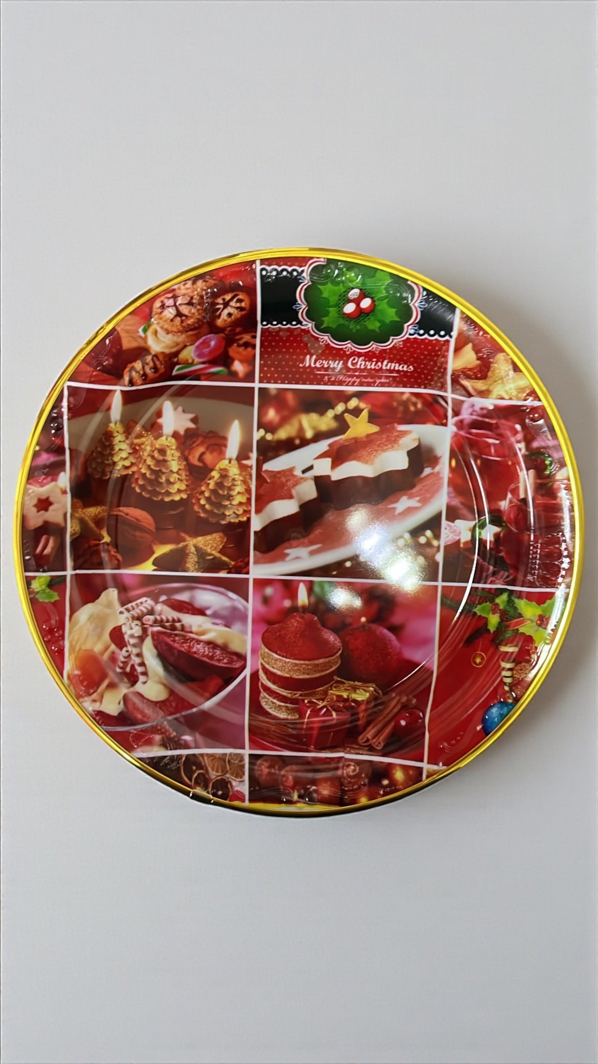 Plato navideño 32cm (S4344)