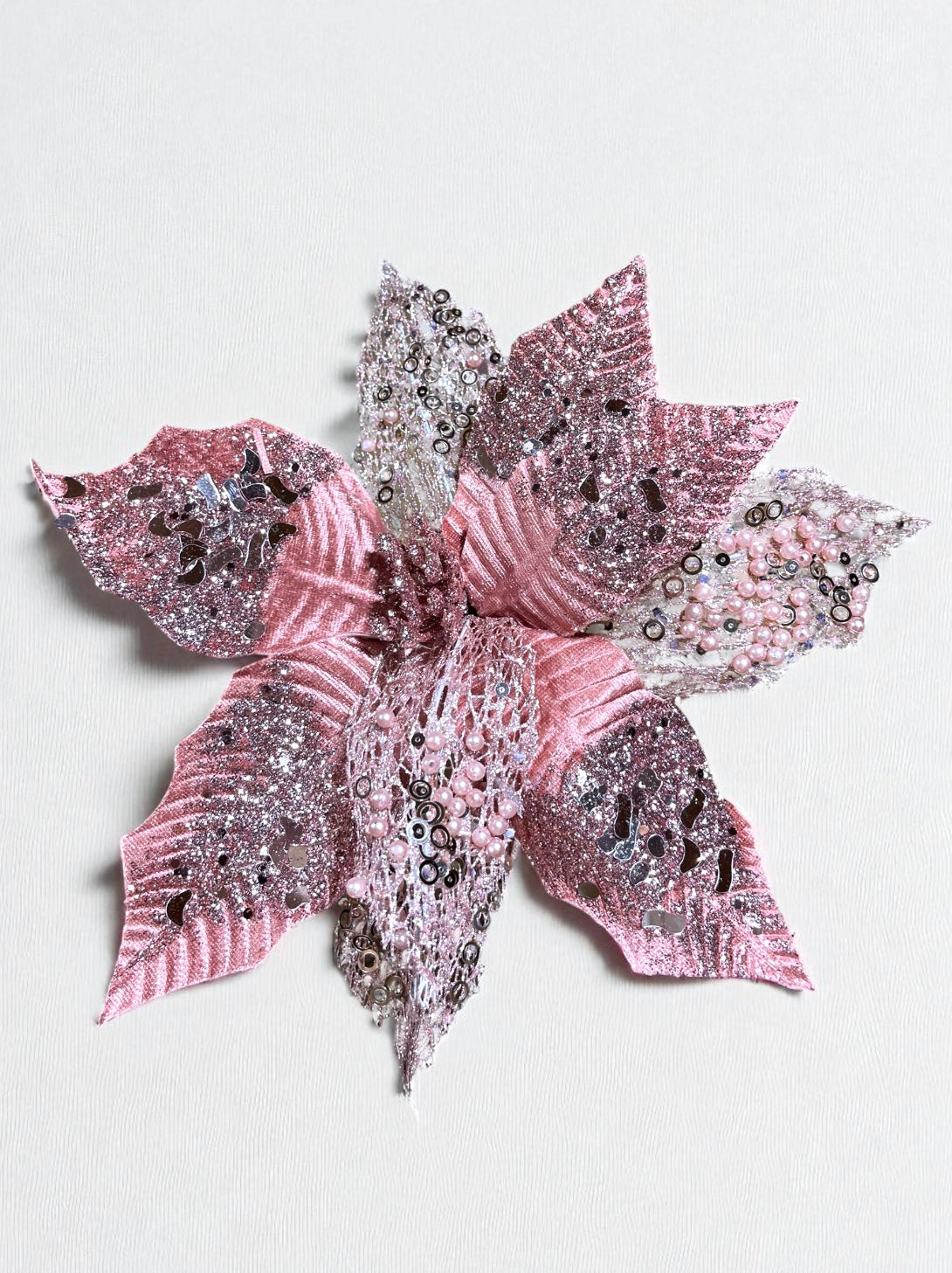 Flor artificial de 9 pétalos rosada 28cm (FLX010343OP) 544