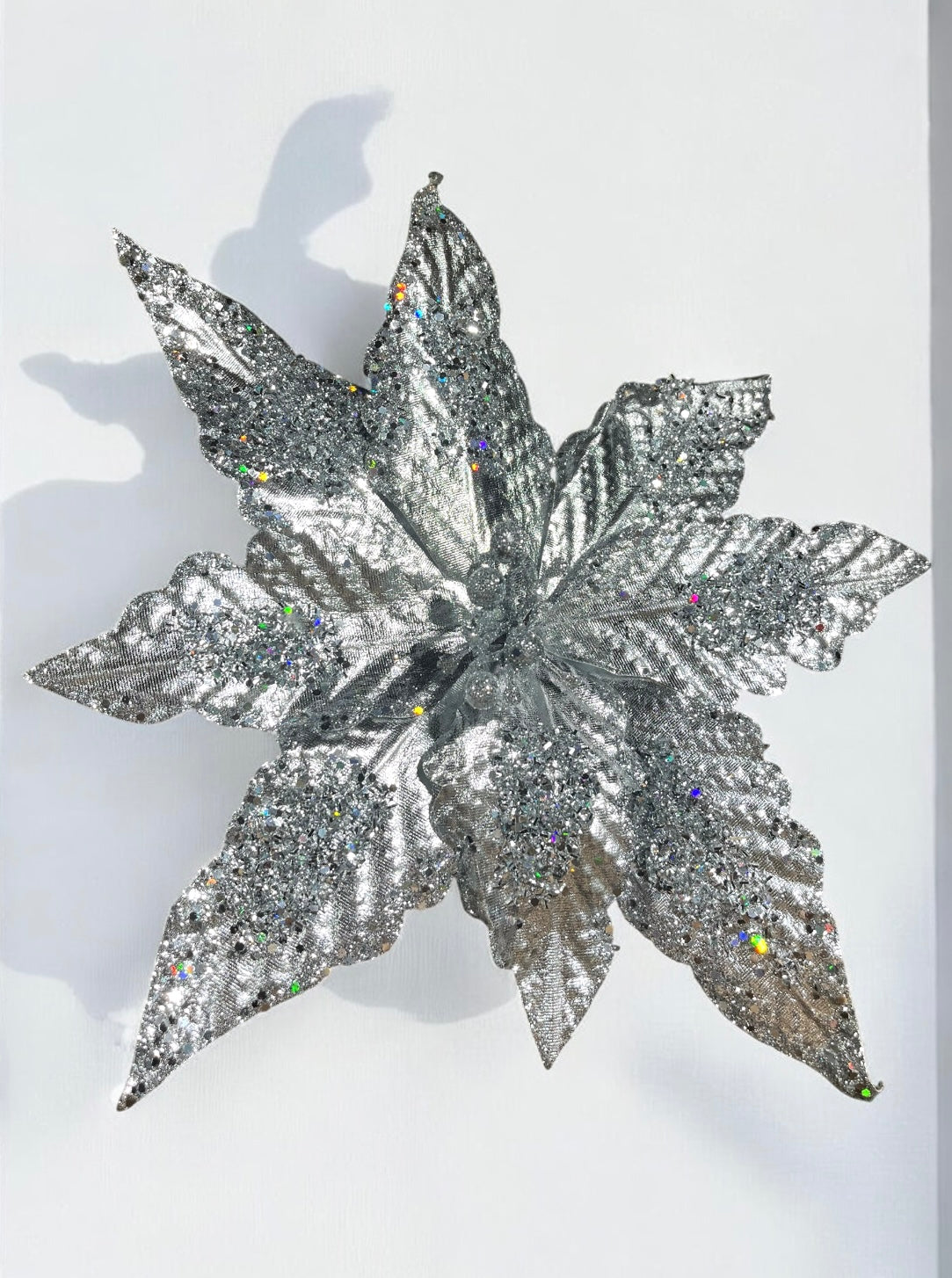 Flor artificial de 8 pétalos plateada 35cm (FLM00096S) 433