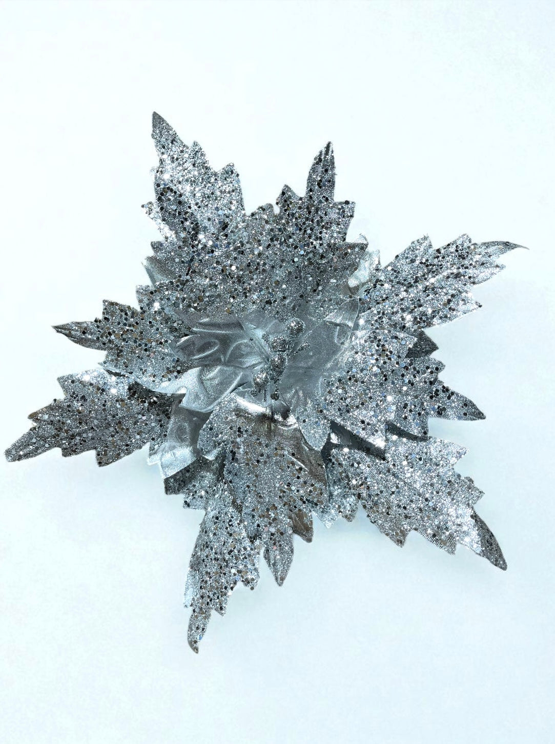 Flor artificial de 10 pétalos plateada 42cm (FLA02091S) 449