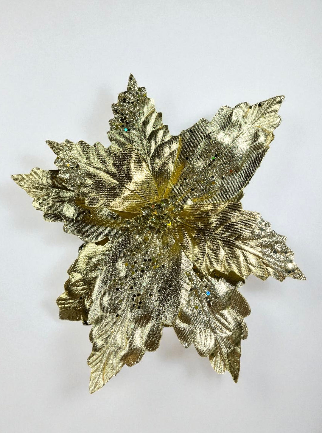 Flor artificial dorado metalizado 30cm (FLR01098GM) 400