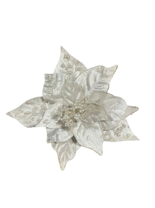 Flor artificial de 12 pétalos crema 22cm (FLI0021CR) 523