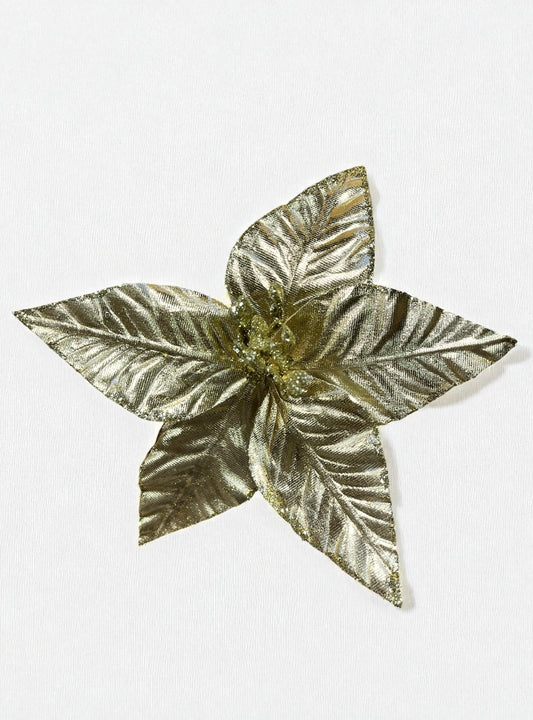 Flor artificial de 5 pétalos dorada 25cm (FLA03062MtG) 462