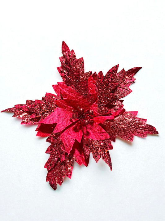 Flor artificial de 10 pétalos roja 42cm (FLA02091R) 448