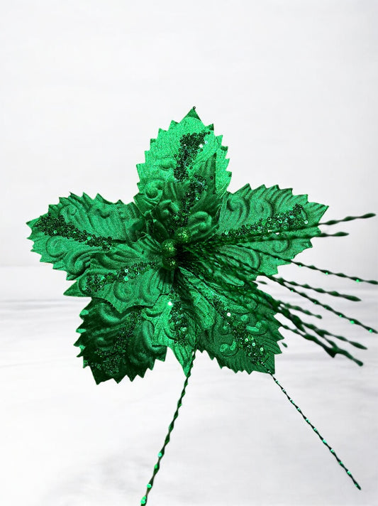 Flor artificial de 8 pétalos verde 30cm (FLX001285E) 468