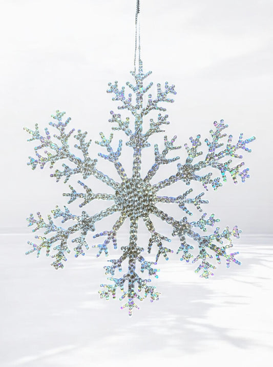 Copo de nieve transparente tornasol 21cm (MLI0529IT)