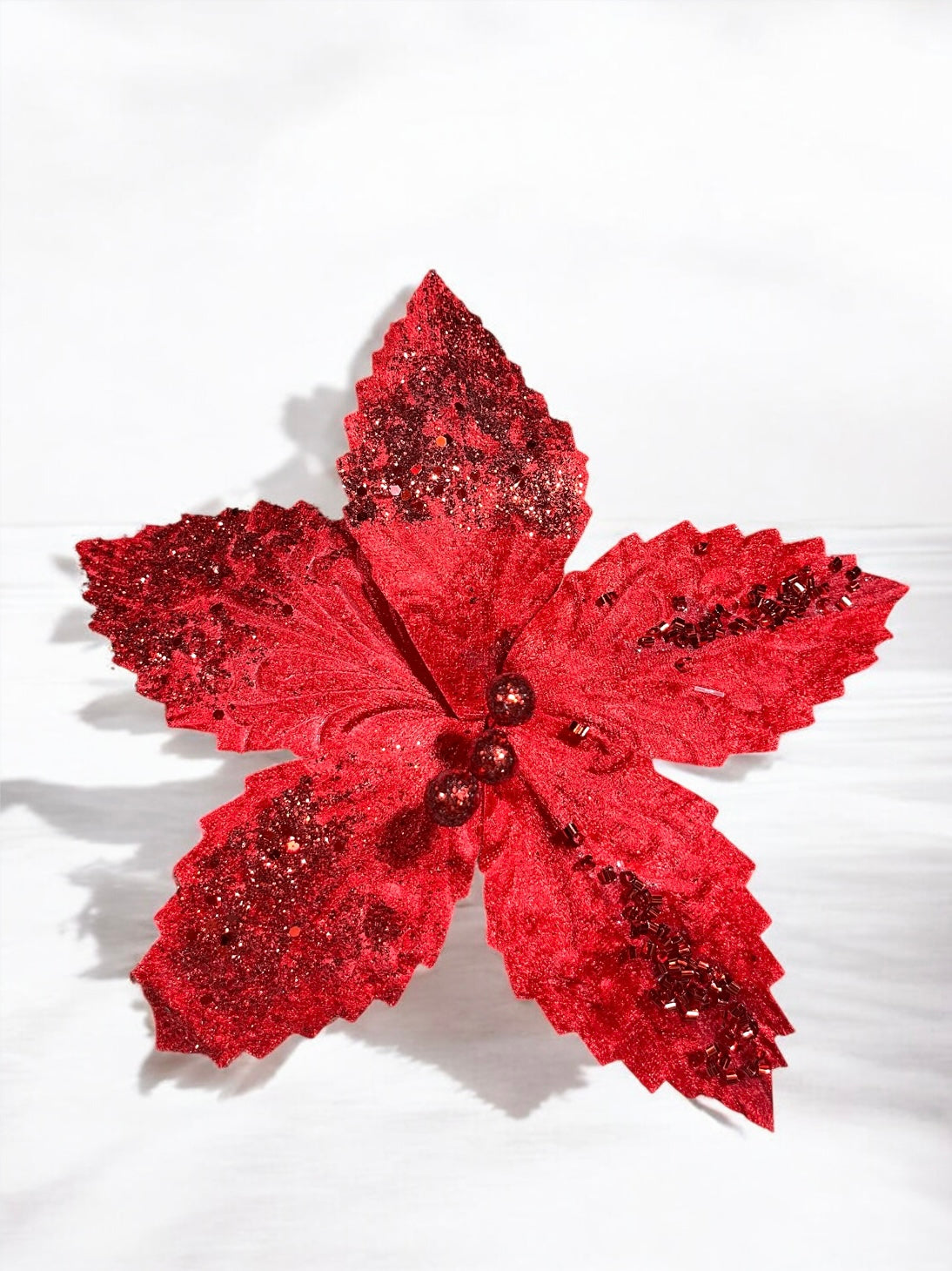 Flor artificial de 5 pétalos roja 26cm (FLM00252R) 425