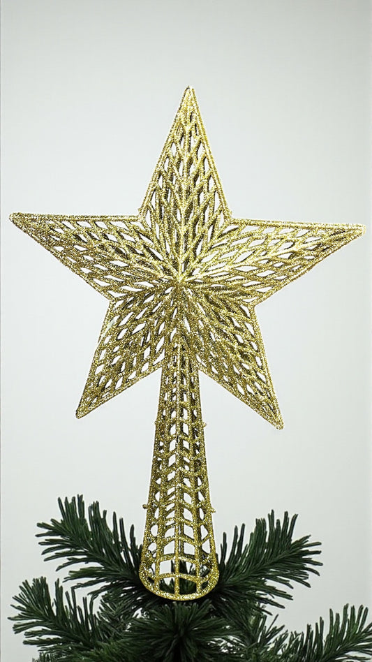 Estrella dorada para árbol 38cm x 25cm (YW9138-004G)