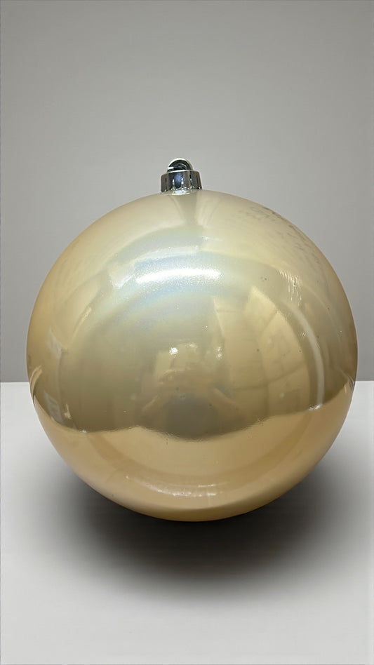 Bola navideña perlada dorada 20cm (BHK01265G)