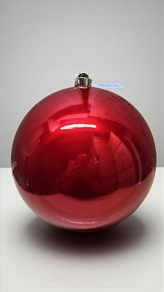 Bola navideña perlada roja 20cm (BHK01265R)