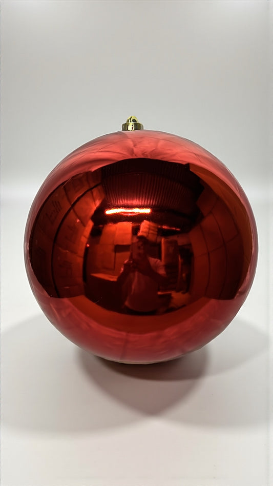 Bola navideña brillante roja 25cm (BHK01127R)