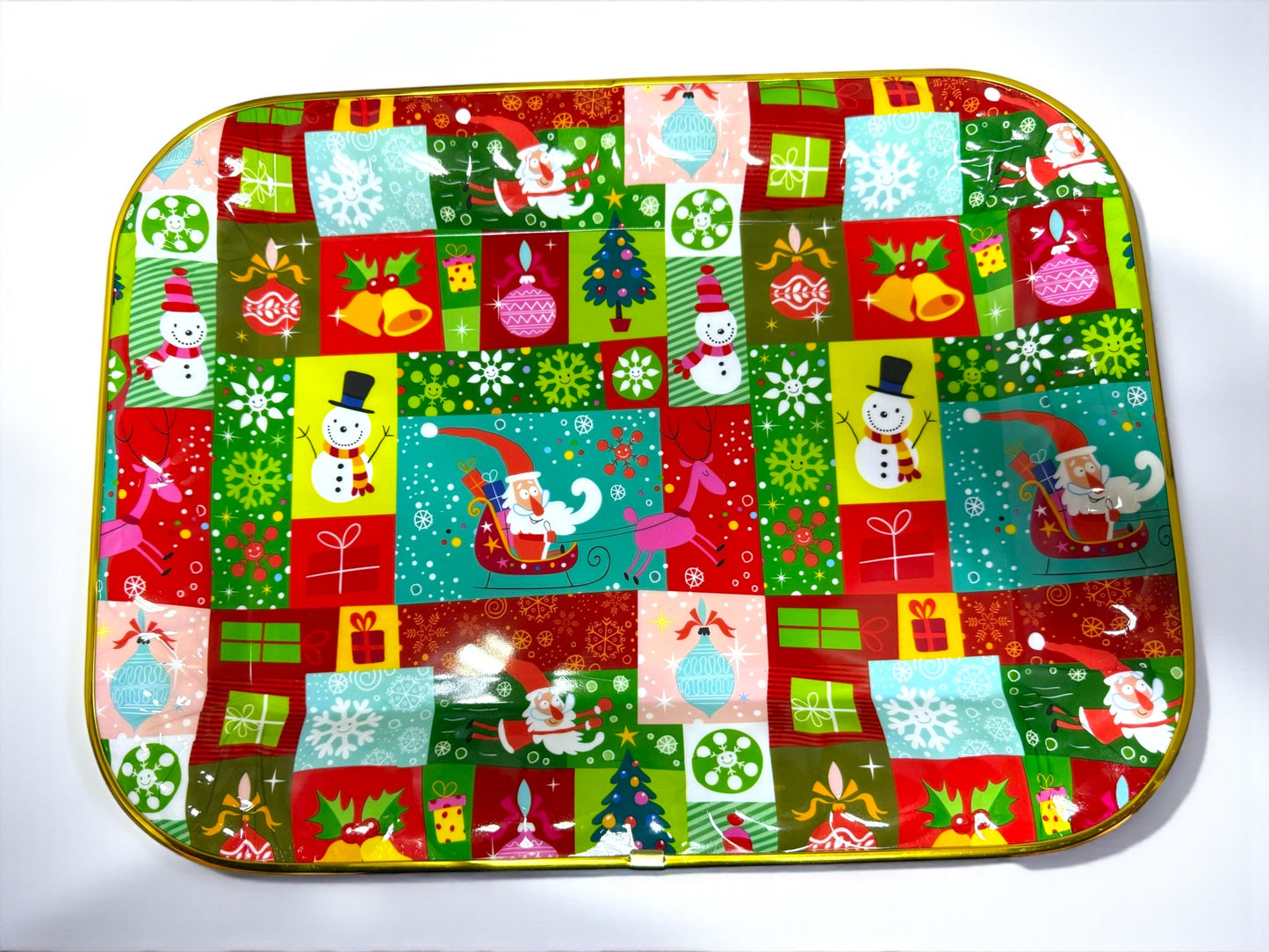 Bandeja navideña plástica 42cm x 31cm (I016)