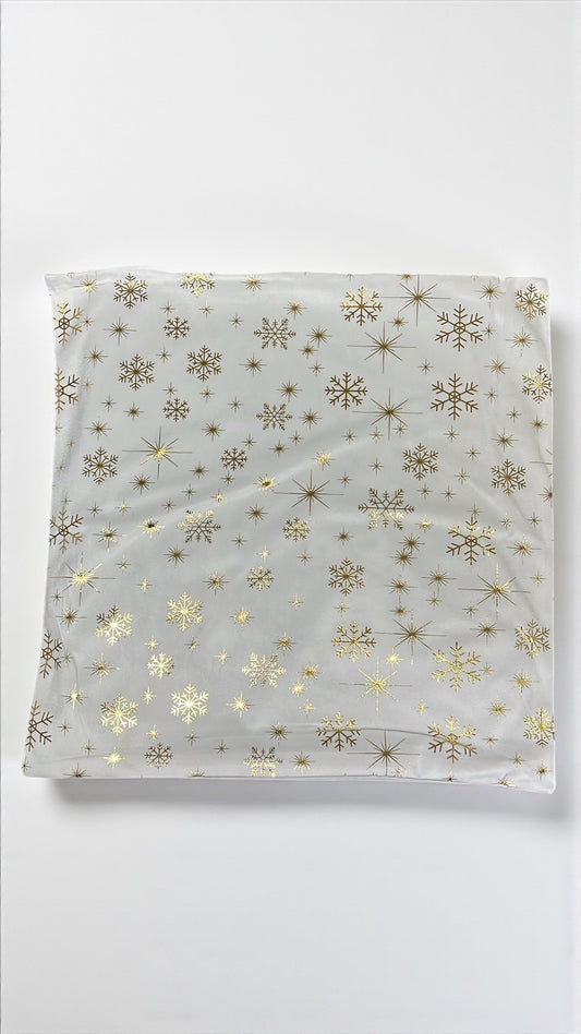 Forro de cojin estampado blanco (T148)