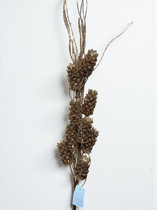 Folla artificial bronce claro con piñas 44cm (FLA03039Lco) 510