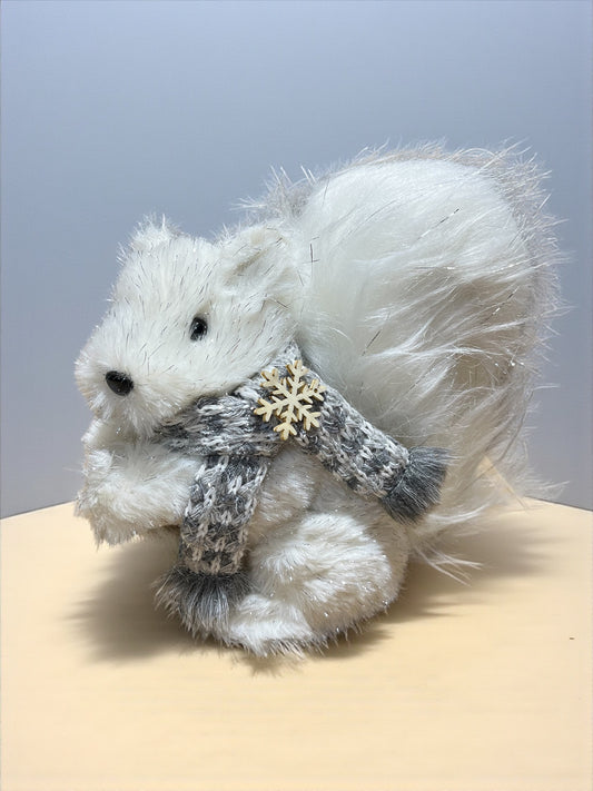 Ardilla blanca 19cm x 18cm x 11cm (MPD00647)