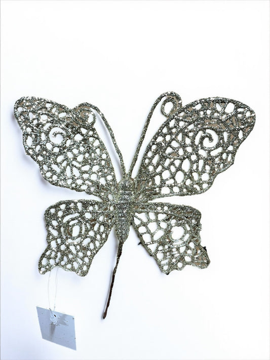 Mariposa artificial champaña 15cm (DTI0235CH) 564