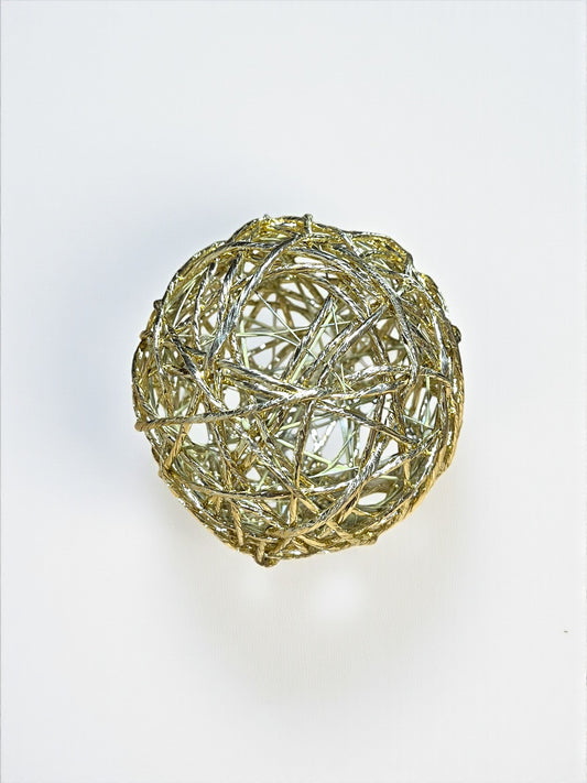 Bola dorado metálico 12cm (MZY0032MTG)