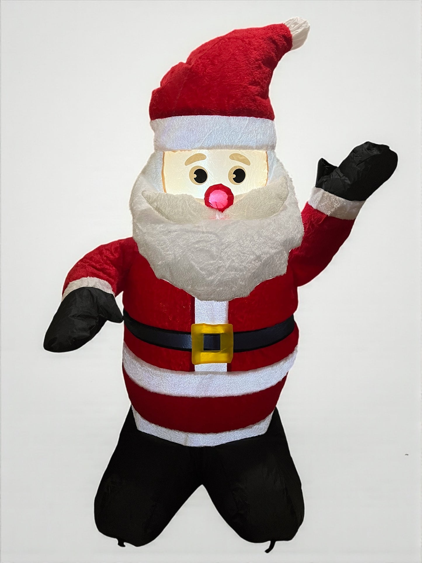 Inflable navideño papá Noel saludando 1.26m x 80cm x 57cm (S5294)