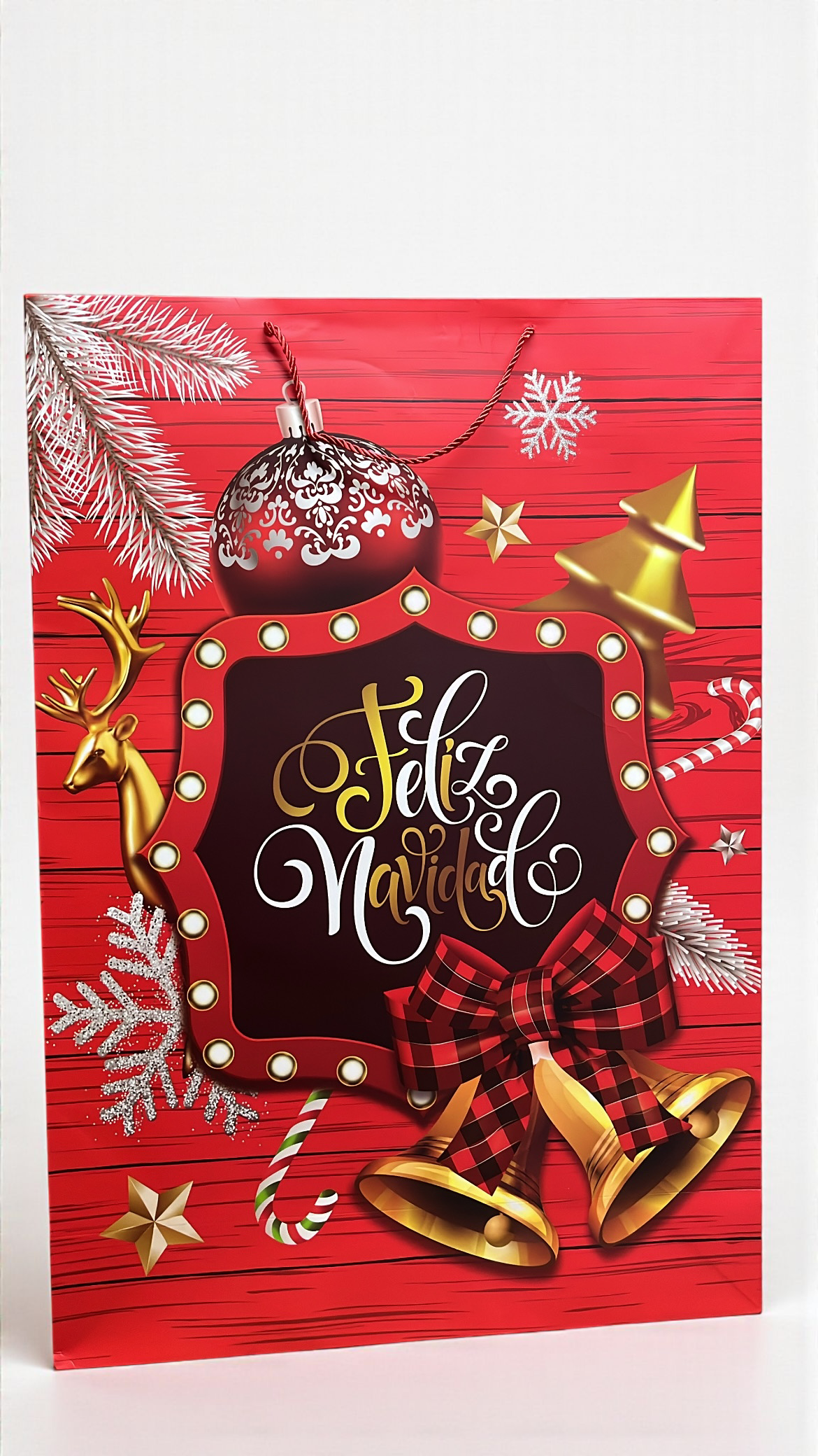 Bolsa de regalo navideña 72cm x 50cm x 18cm (M2573)