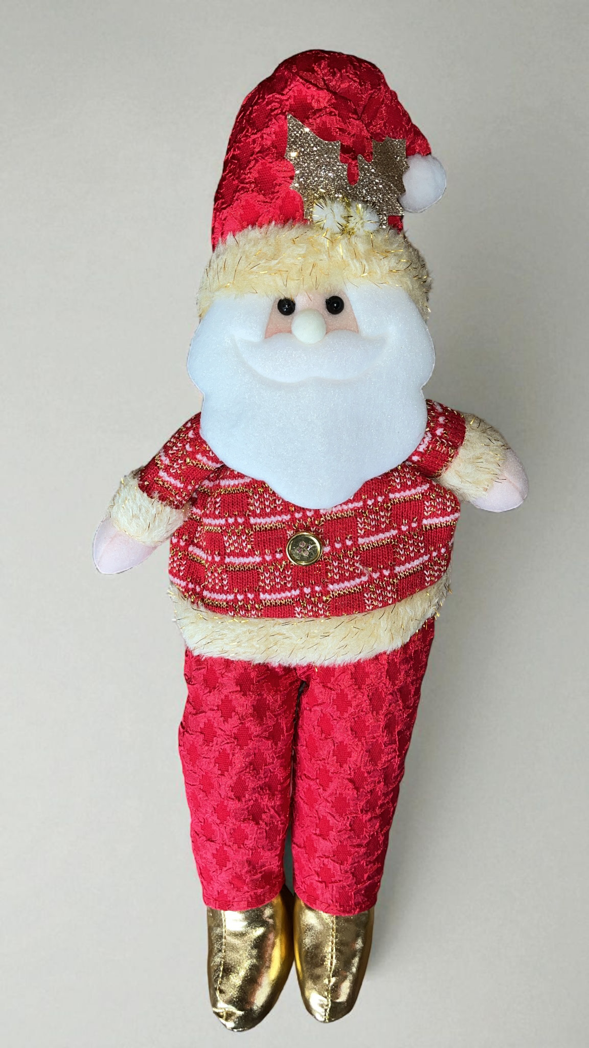 Muñeco navideño de peluche rojo 50cm (HG25-1501)