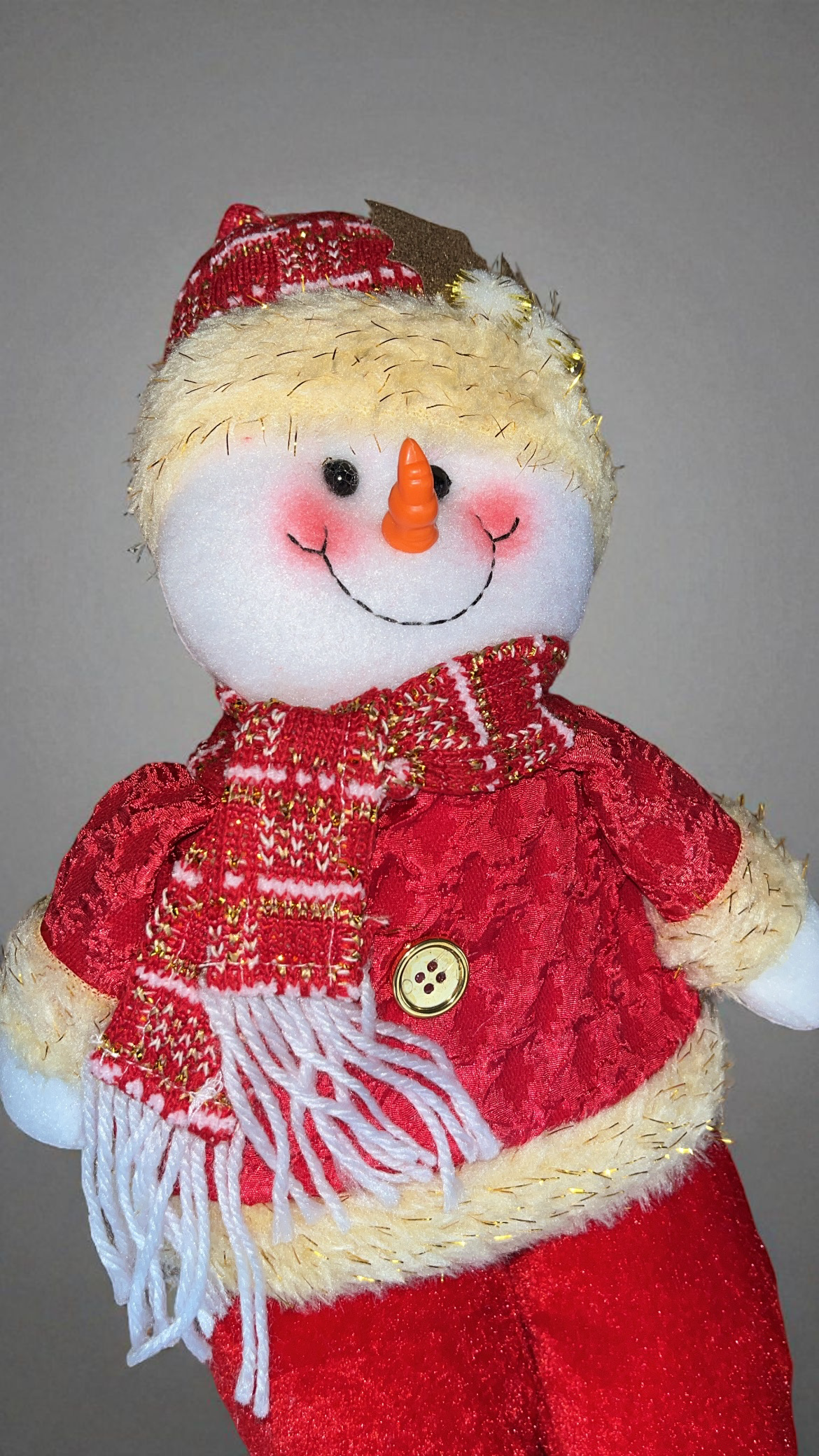 Muñeco navideño de peluche rojo 50cm (HG25-1501)