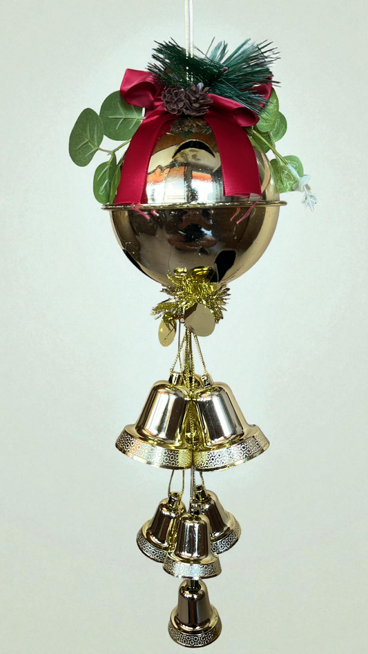 Bola navideña con campanas colgantes (CH2362)