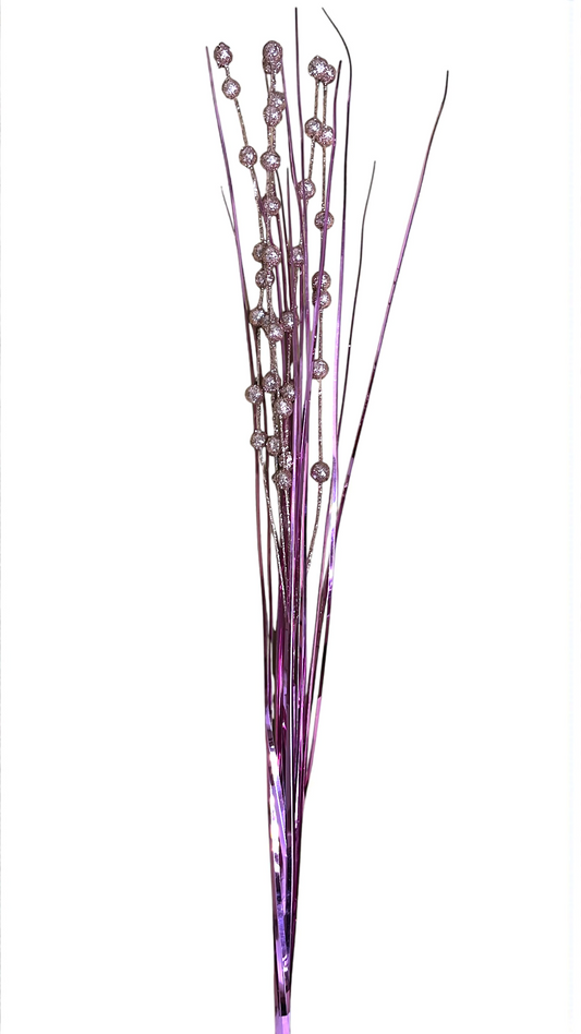 espiga navideña bolas metalizadas 48cm (S2015)